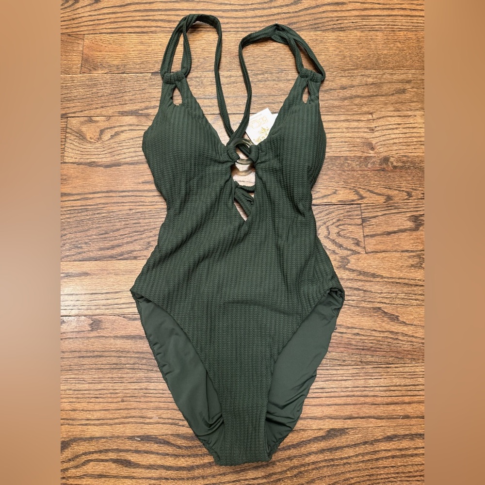 Becca Women's Line in the Sand Ring One Piece, Cactus, Large—NWT - Picture 4 of 6